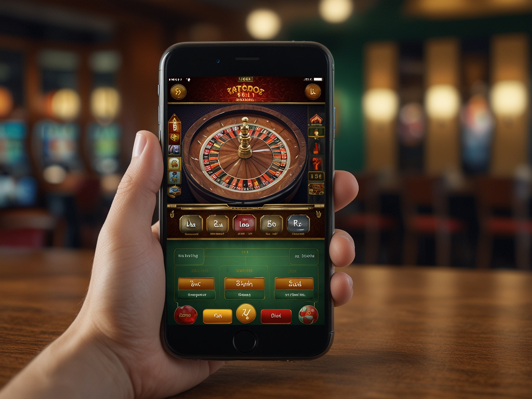 App Winpot en smartphone